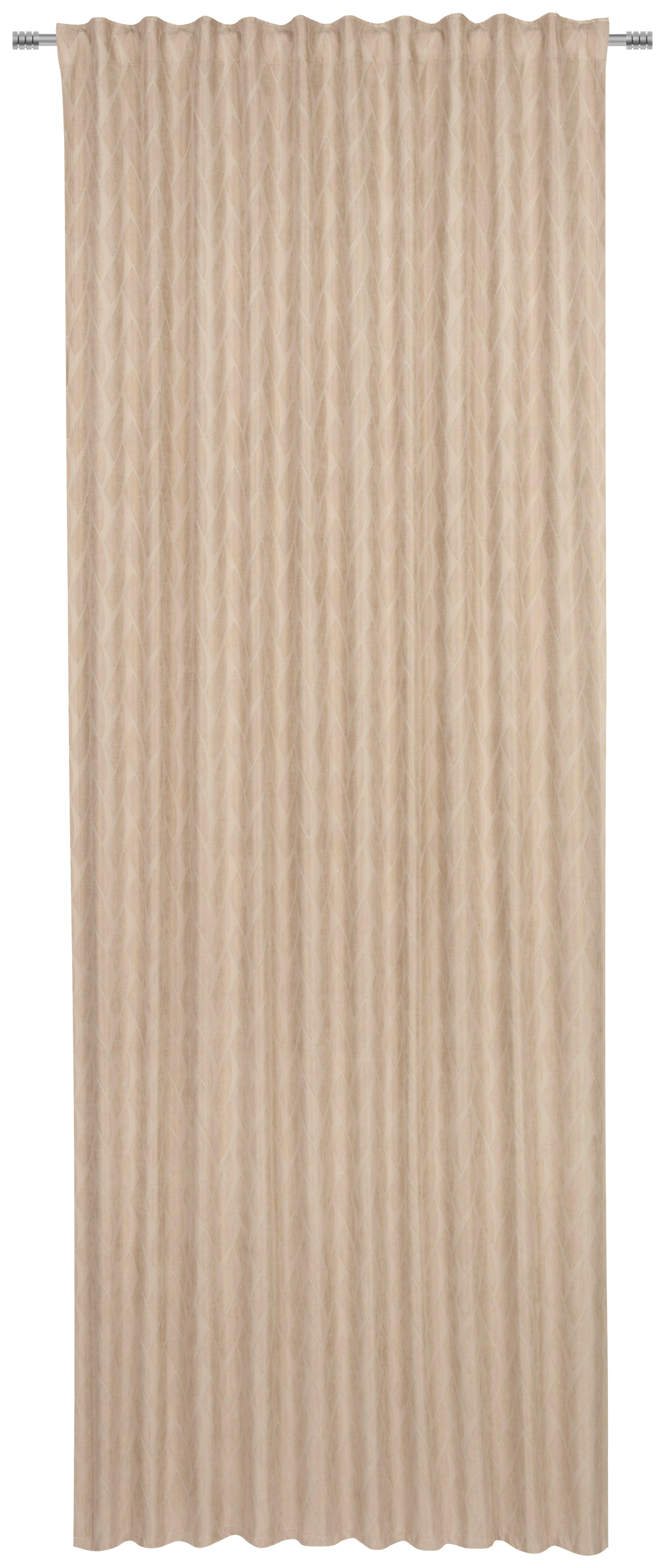 FERTIGVORHANG SOLO blickdicht 140/245 cm   - Beige, KONVENTIONELL, Textil (140/245cm) - Dieter Knoll