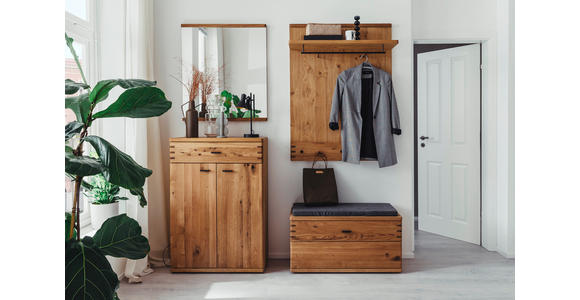 WANDSPIEGEL 75/85/4 cm  - Wildeiche, Design, Glas/Holz (75/85/4cm) - Waldwelt