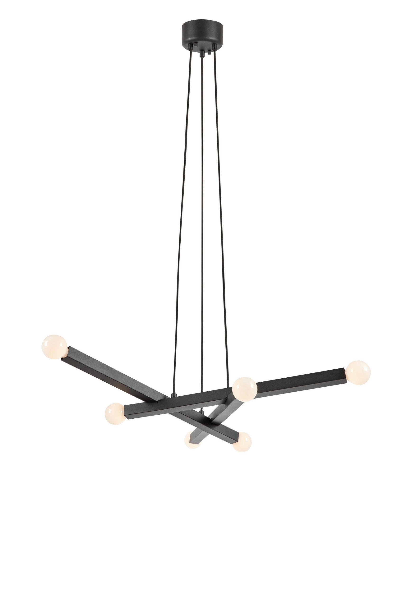 PENDELLEUCHTE Stack 79,5/9,5/79,5 cm  - Schwarz, Basics, Metall (79,5/9,5/79,5cm) - Markslöjd