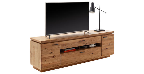 LOWBOARD Eichefarben  210/68/50 cm  - Eichefarben/Anthrazit, Natur, Holz/Holzwerkstoff (210/68/50cm) - Linea Natura