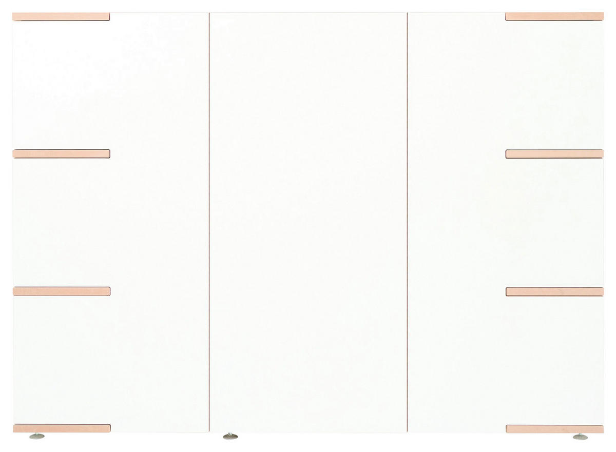 SIDEBOARD  in 150/110/45 cm  - Buchefarben/Alufarben, Design, Holzwerkstoff (150/110/45cm) - Tojo