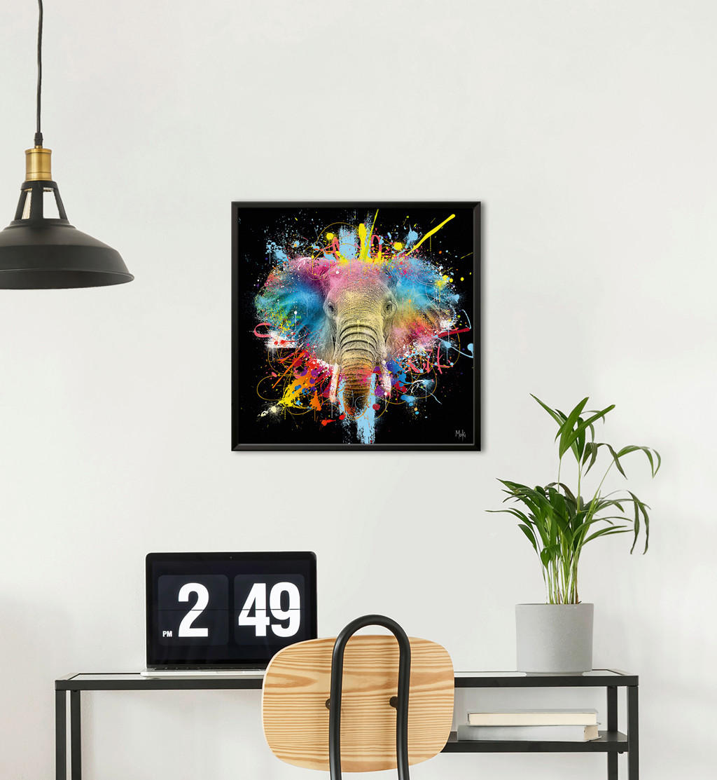 KUNSTDRUCK Tiere 30/30 cm  - Multicolor/Schwarz, Basics, Papier (30/30cm) - Monee