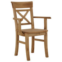 ARMLEHNSTUHL  in  - Laugenfarbig, ROMANTIK / LANDHAUS, Holz (61/94/43cm) - Boxxx