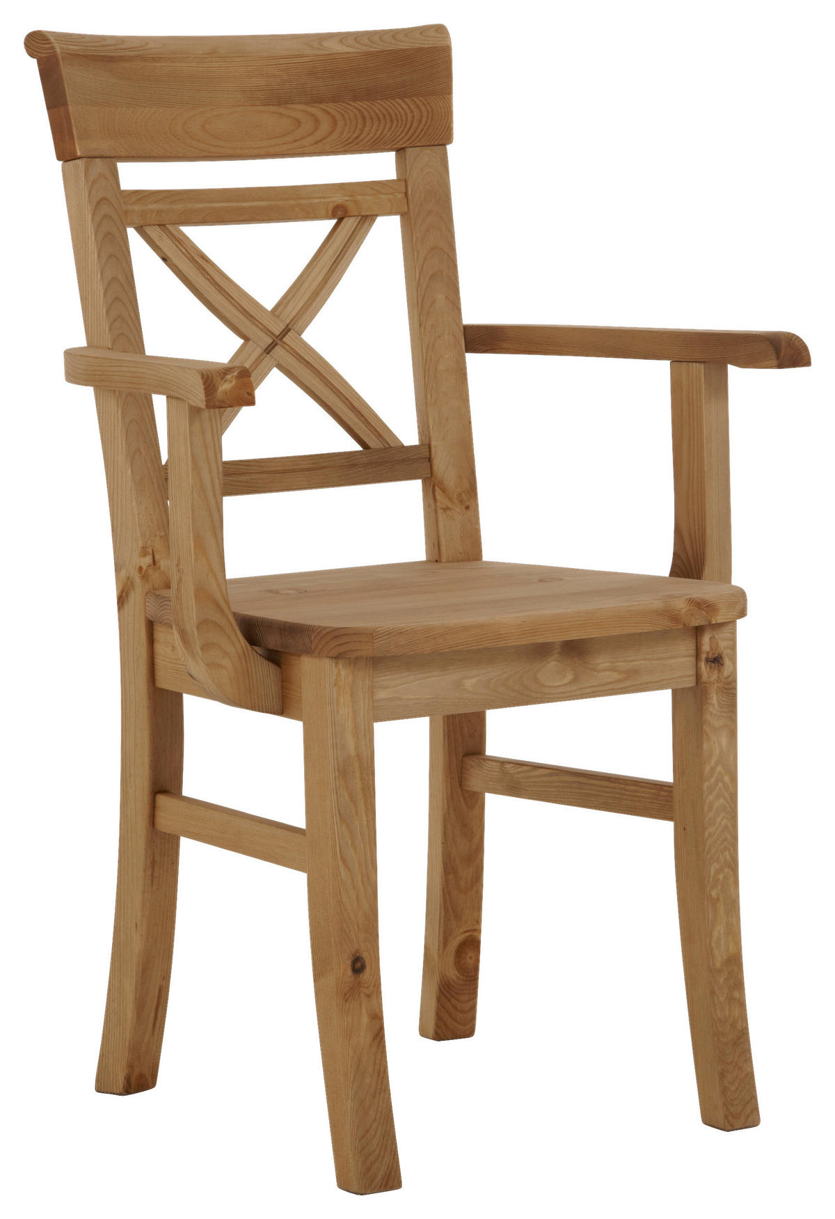 ARMLEHNSTUHL  in  - Laugenfarbig, ROMANTIK / LANDHAUS, Holz (61/94/43cm) - Boxxx