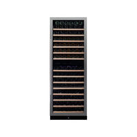 WEINKÜHLSCHRANK DX-181.490SDSK  - Edelstahlfarben, Basics, Glas/Holz (65,5/183,5/68cm)
