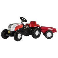 KINDERTRAKTOR - Rot, KONVENTIONELL, Kunststoff