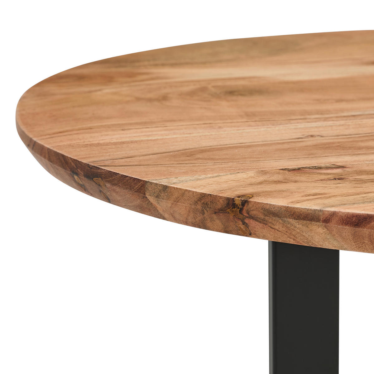 KONFERENČNÝ STOLÍK, prírodná farba, čierna, drevo, kov, 105/45/60 cm - čierna/prírodná farba, Design, kov/drevo (105/45/60cm) - MID.YOU