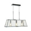 HÄNGELEUCHTE Voyager 65/100/20 cm   - Chromfarben, MODERN, Glas/Metall (65/100/20cm) - Searchlight