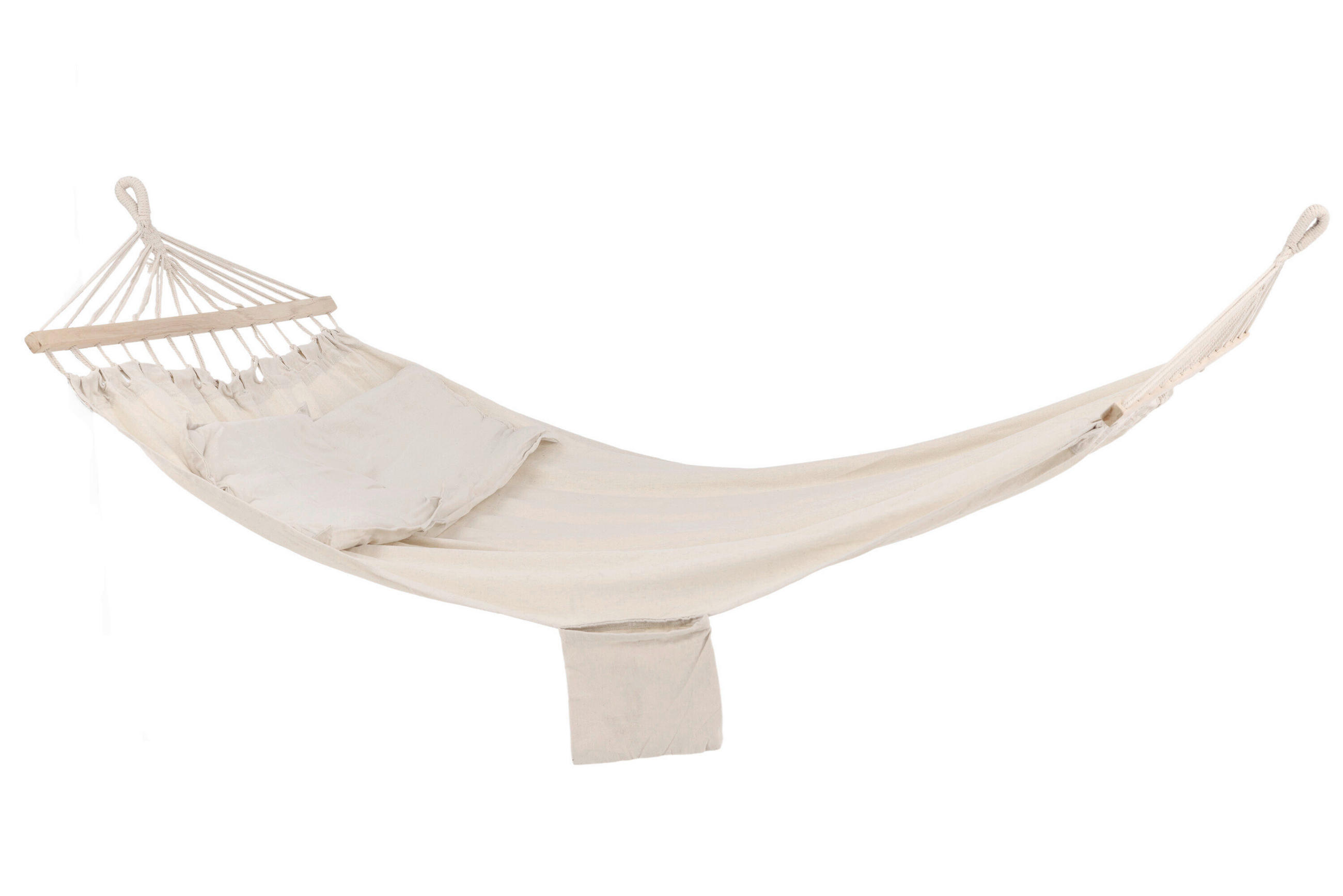 HÄNGEMATTE 200/2/150 cm  - Weiß, MODERN, Textil (200/2/150cm) - Gardenson