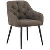 ARMLEHNSTUHL  in Eisen Webstoff  - Schwarz/Braun, Design, Textil/Metall (56/82/61,5cm) - Novel