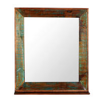 SPIEGEL 68/79/8 cm    in quadratisch  - Multicolor, Design, Glas/Holz (68/79/8cm) - MID.YOU