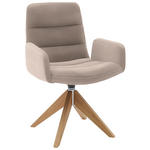 ARMLEHNSTUHL  in Cord  - Taupe/Naturfarben, Design, Holz/Textil (61/88/66cm) - Dieter Knoll