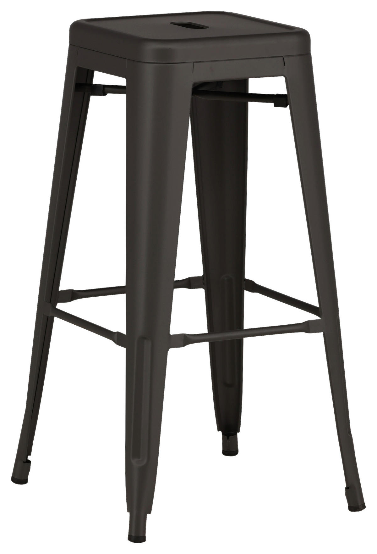 BARHOCKER-SET in Dunkelgrau  - Dunkelgrau, Design, Metall (43/76/43cm) - Livetastic