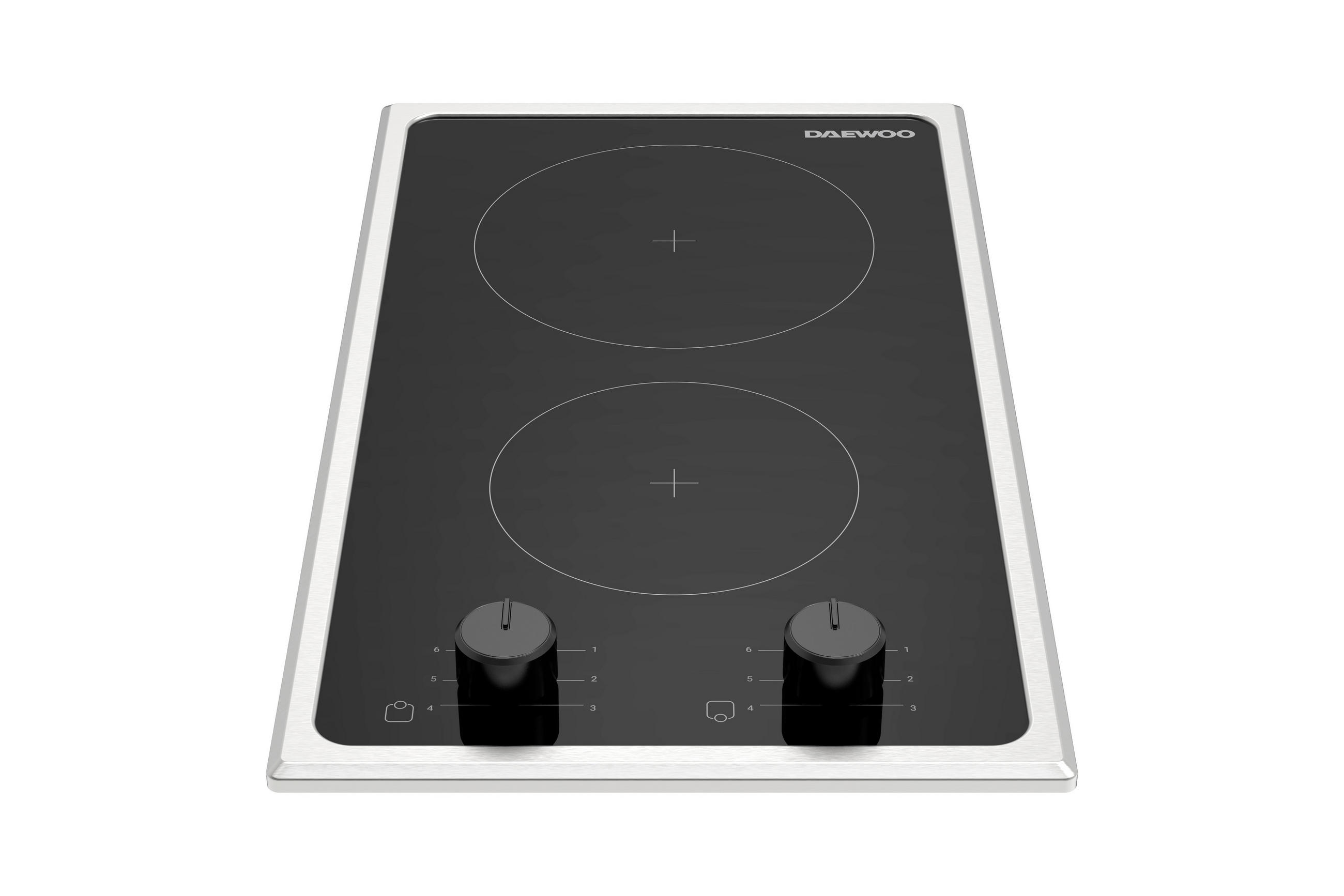 GLASKERAMIKKOCHFELD  - Schwarz, Basics, Glas (29/4,75/51cm) - Daewoo