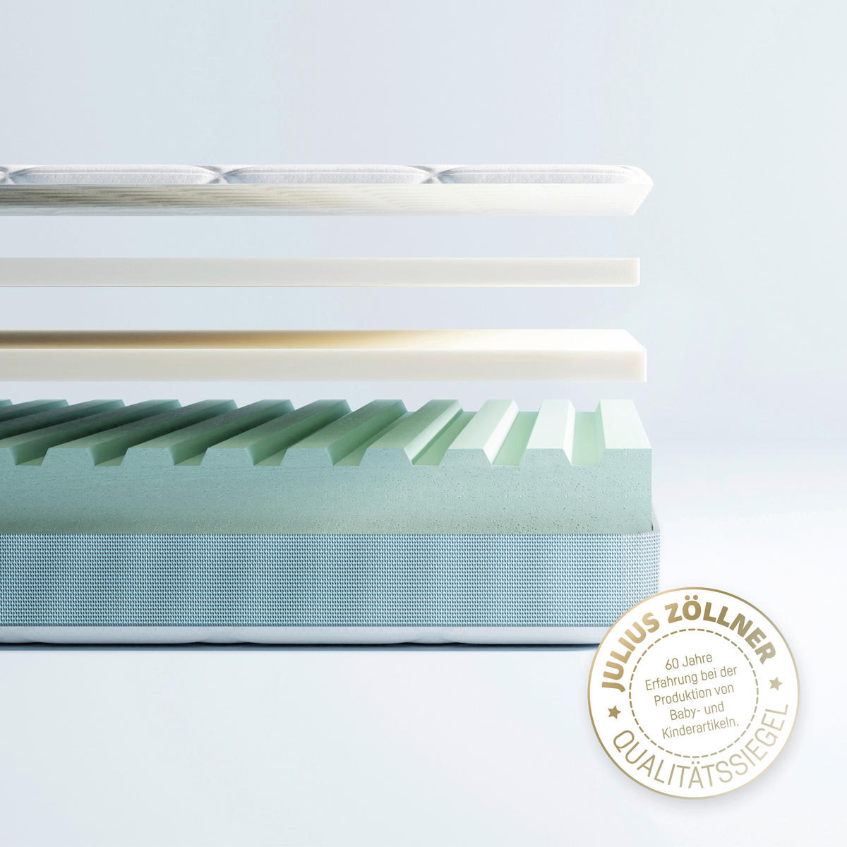 JUGENDMATRATZE  120/200 cm    - Basics, Textil (120/200cm) - Zöllner
