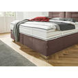 BOXSPRINGBETT 180/200 cm  in Braun  - Chromfarben/Braun, KONVENTIONELL, Textil (180/200cm) - Dieter Knoll