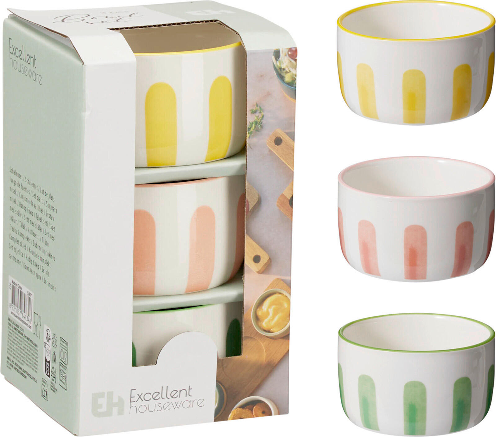 TÁLSZETT  - többszínű, Basics, kerámia (180ml)