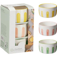 TÁLSZETT  - többszínű, Basics, kerámia (180ml)