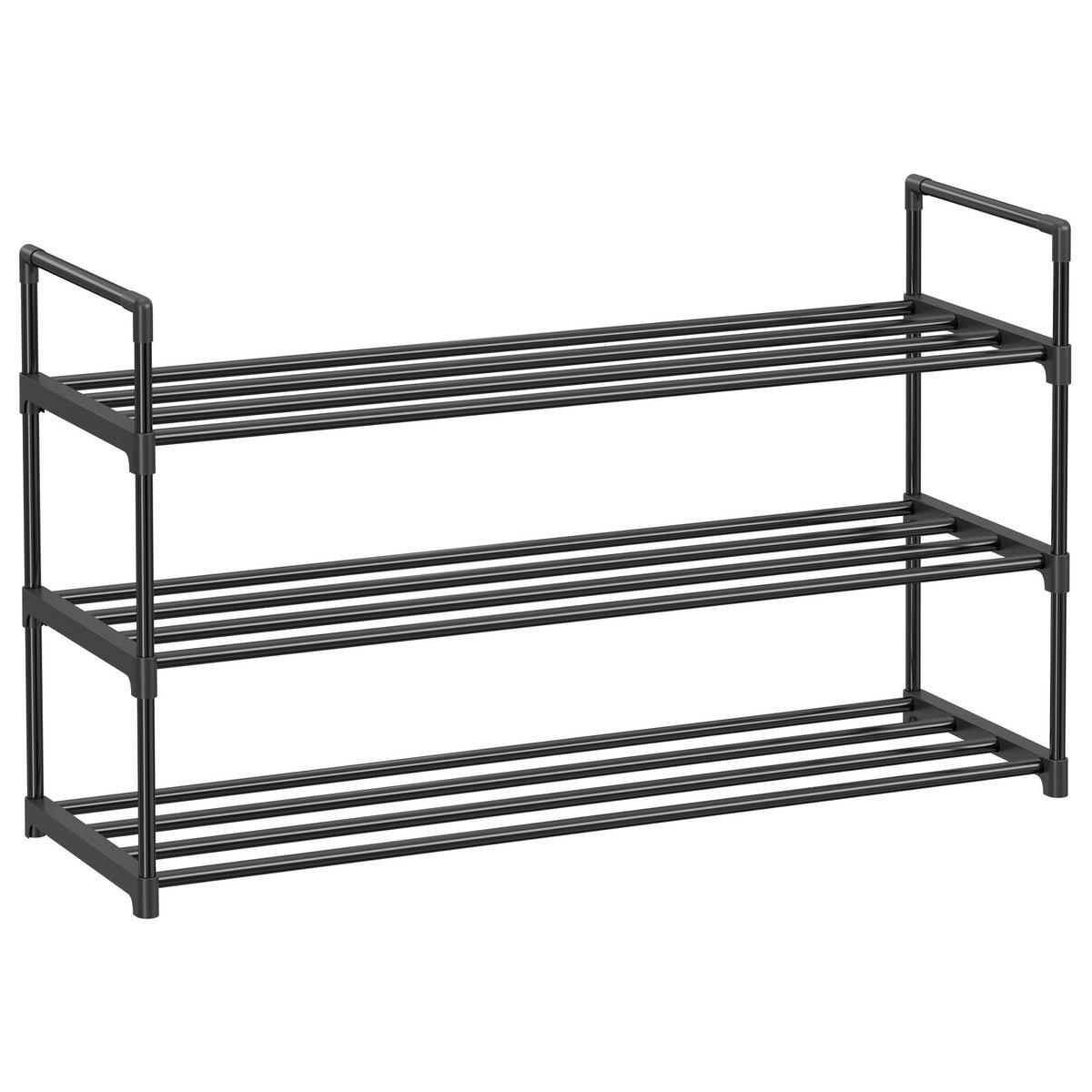REGÁL NA BOTY, černá, 92/54/30 cm - černá, Trend, kov/plast (92/54/30cm) - Boxxx