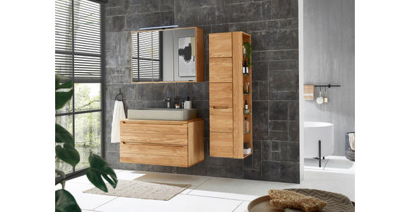 WASCHBECKENUNTERSCHRANK 100/54/46 cm  - Eichefarben, KONVENTIONELL, Holz/Holzwerkstoff (100/54/46cm) - Linea Natura