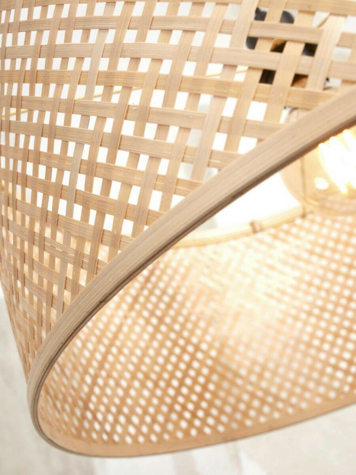 STEHLEUCHTE 58/32/150 cm    - Naturfarben/Weiß, Trend (58/32/150cm) - Good & Mojo