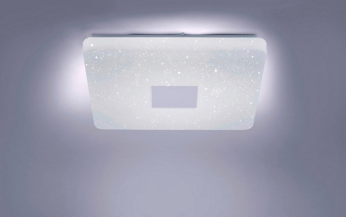LED SVJETILJKA STROPNA  - srebrne boje, Design, metal/plastika (60/60/9,5cm)