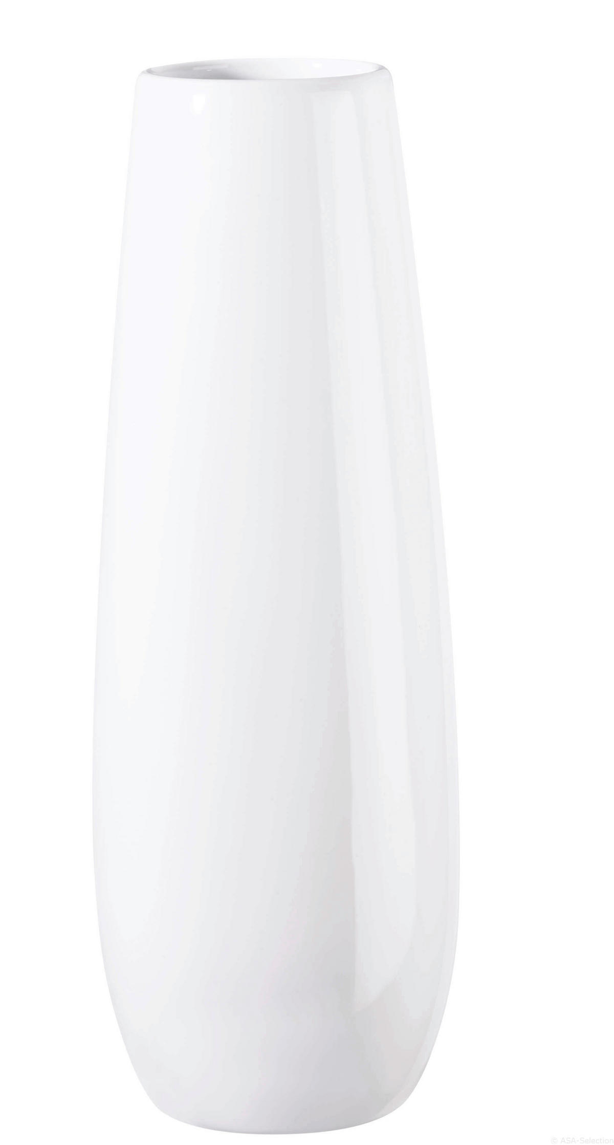 VÁZA, keramika, 32 cm - bílá, Konvenční, keramika (8/32cm) - ASA