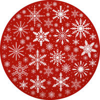 SZŐNYEG  XMAS  - sötét rózsaszín, Basics, műanyag (90cm) - X-Mas