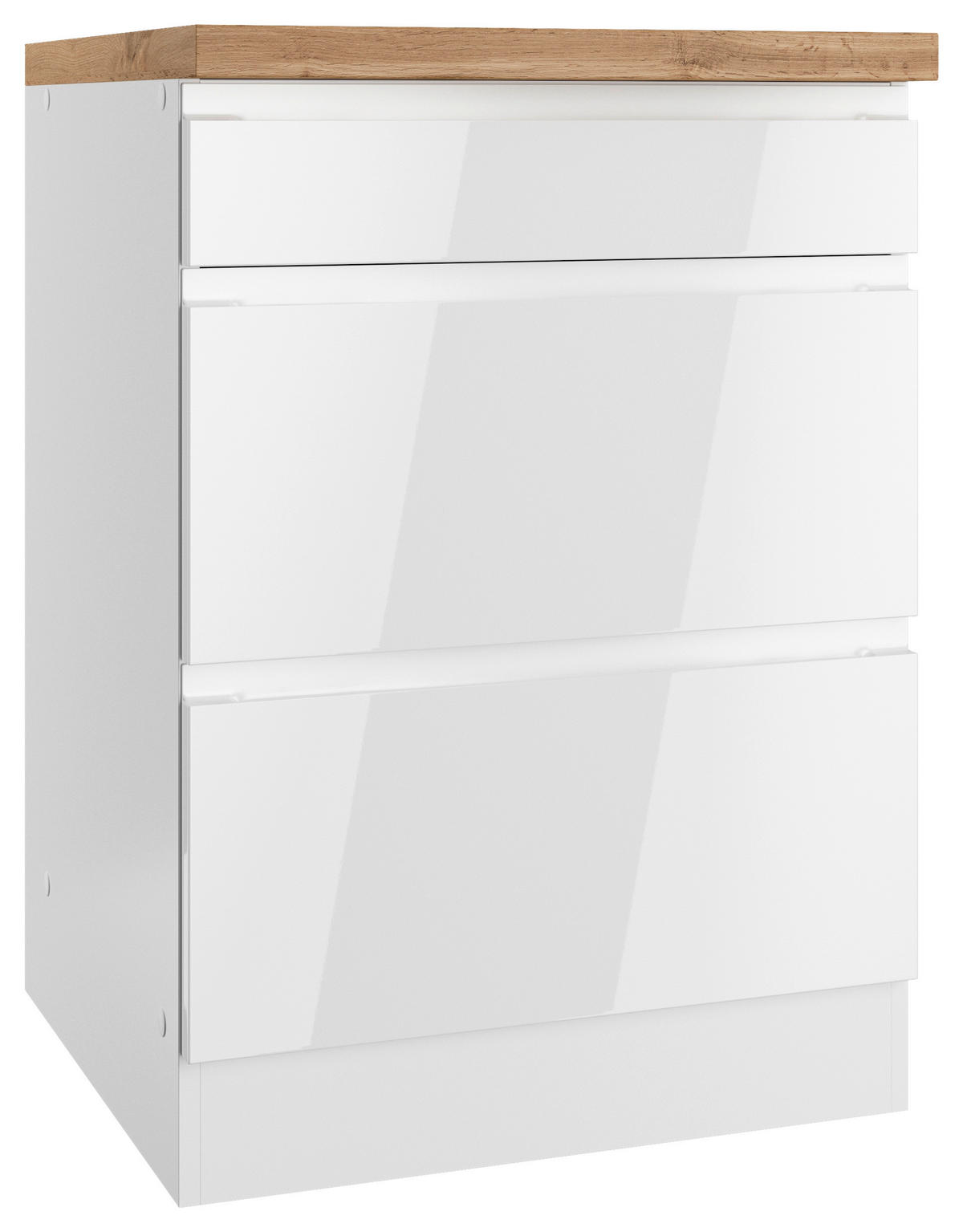 BÄNKSKÅP FÖR HÄLL 60/86/60 cm  i vit, ek Wotan, vit högglans  - vit/ek Wotan, Lifestyle, trämaterial (60/86/60cm) - Held