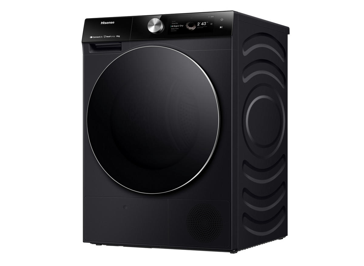 WÄRMEPUMPENTROCKNER DH7S107BB  - Schwarz, Basics, Glas/Kunststoff (59,5/84,5/64cm) - Hisense
