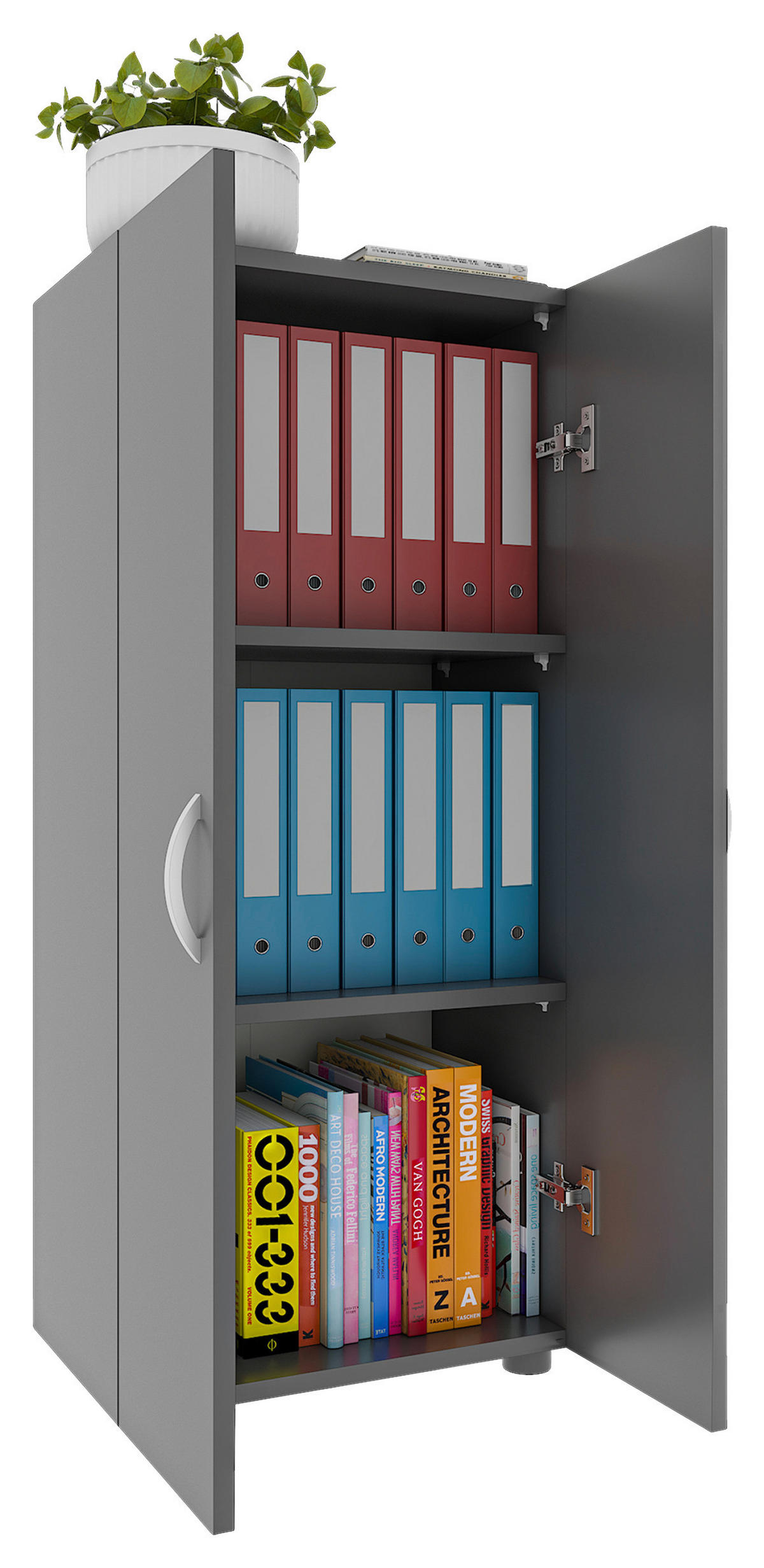 AKTENSCHRANK 49/108/34 cm  - Anthrazit, Modern, Holzwerkstoff (49/108/34cm) - MID.YOU