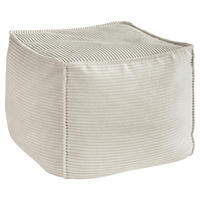POUF in Creme Textil  - Creme, Konventionell, Textil (66/40/66cm) - Hom`in