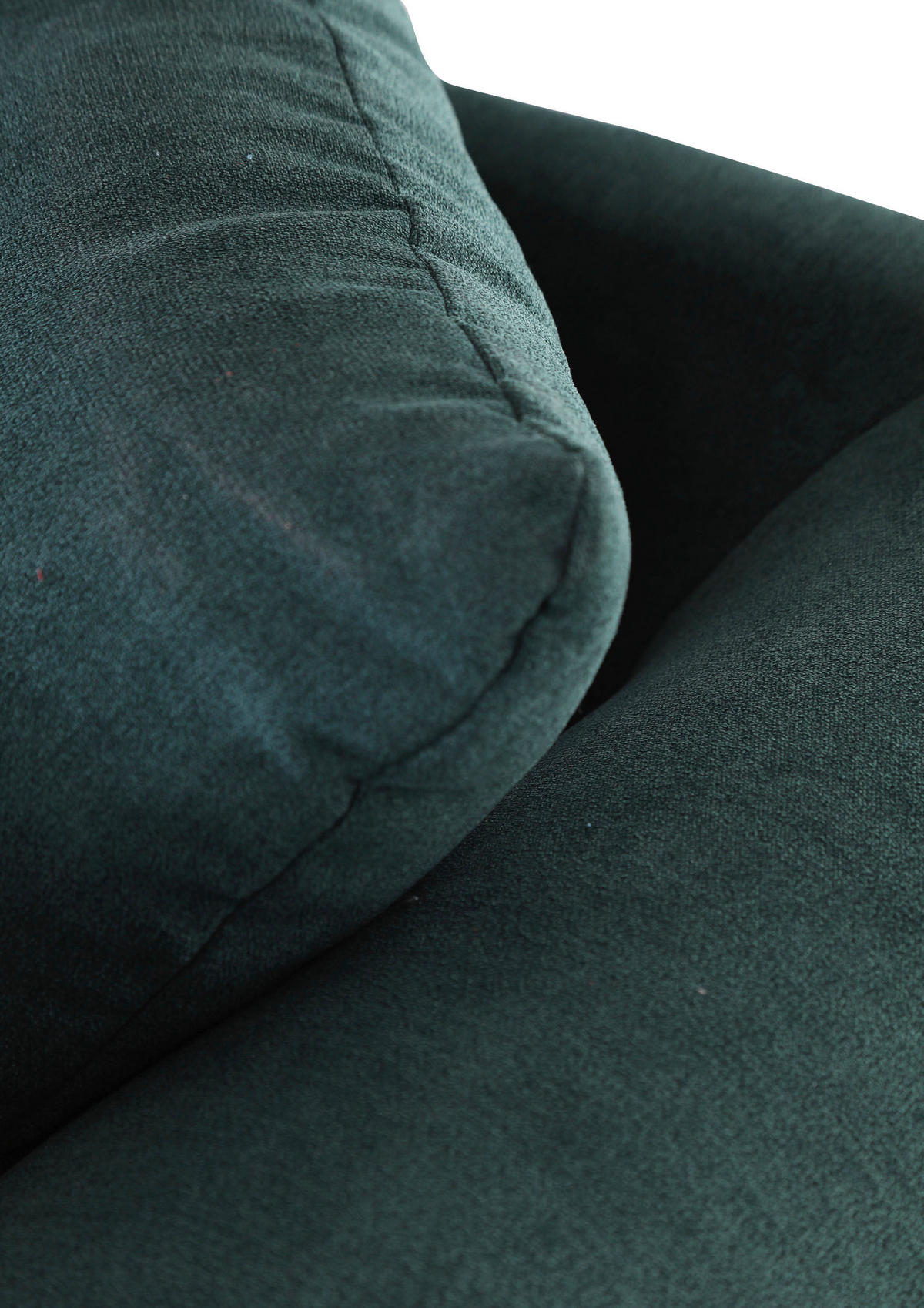BIGSOFA in Flachgewebe Grün  - Dunkelbraun/Grün, Konventionell, Holz/Textil (270/80/110cm) - Livetastic