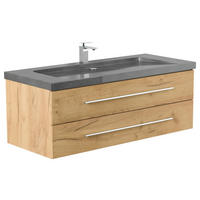 WASCHTISCHKOMBI 130 cm  - Eichefarben, Basics, Holzwerkstoff/Stein (130cm) - MID.YOU