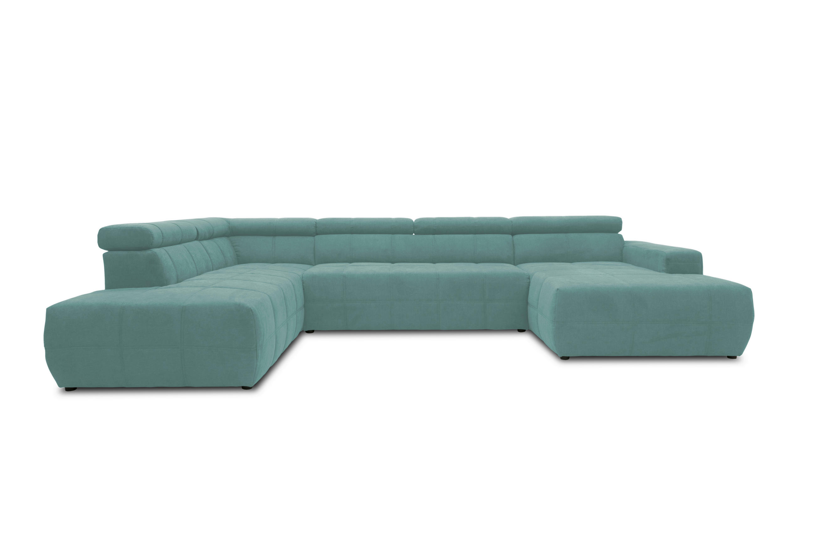 Wohnlandschaft Brandon Kopfteilverstellung Mintgrün