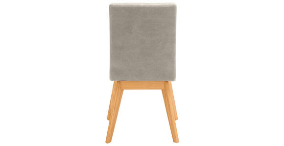STUHL  in Mikrofaser Holz, Textil  - Greige/Beige, Design, Holz/Textil (45/102/56cm) - Novel