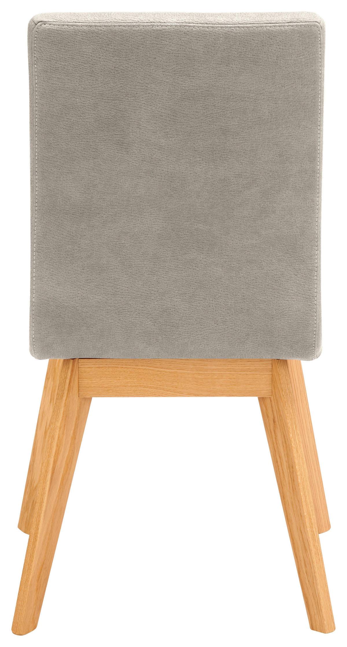 STUHL  in Mikrofaser Holz, Textil  - Greige/Beige, Design, Holz/Textil (45/102/56cm) - Novel