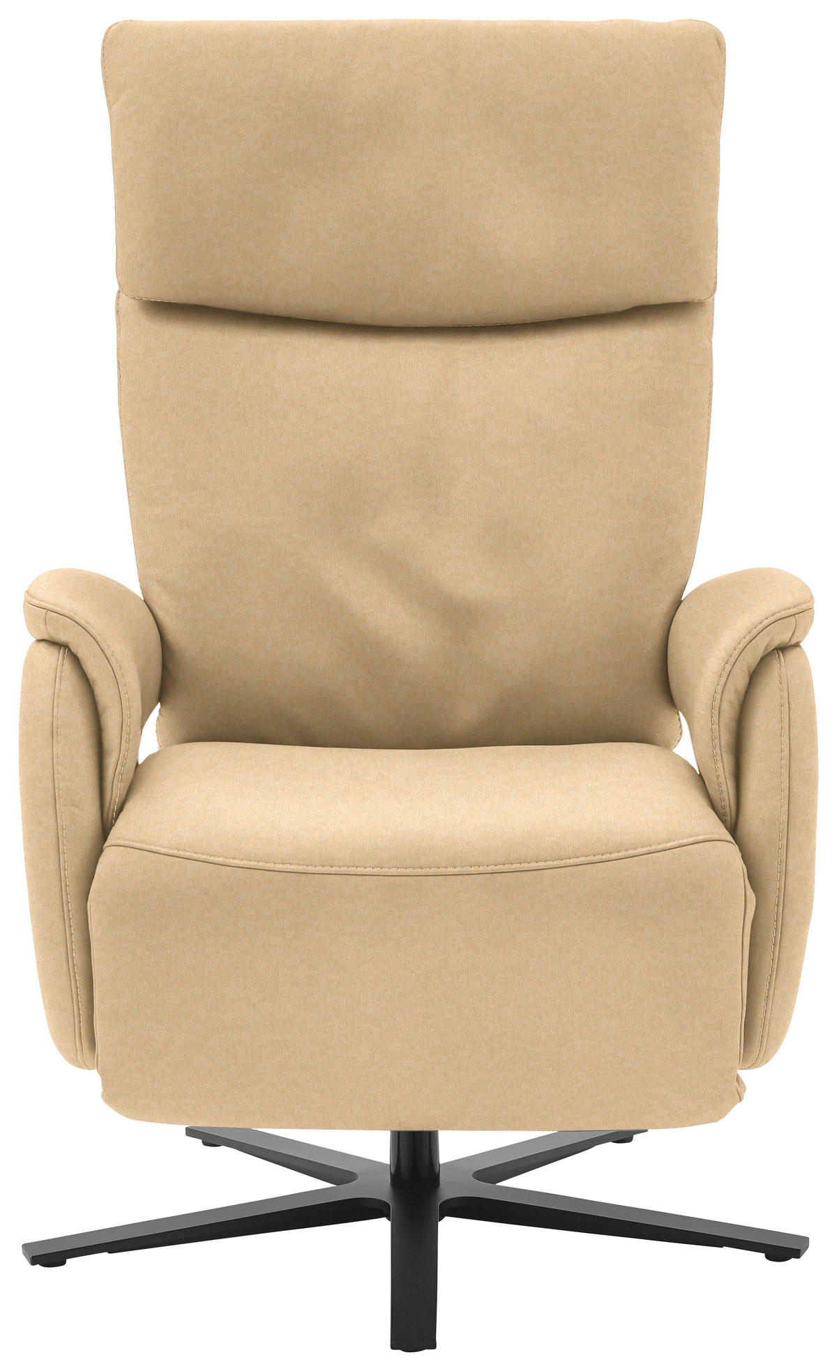 RELAXSESSEL in Textil Beige  - Beige/Schwarz, Design, Textil/Metall (70/117/85cm) - Dieter Knoll