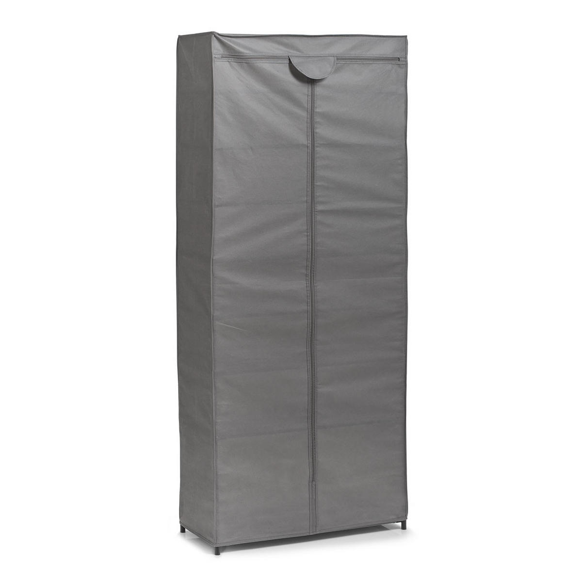 SCHUHSCHRANK - Grau, Basics, Textil/Metall (66/156/30cm) - Zeller Present