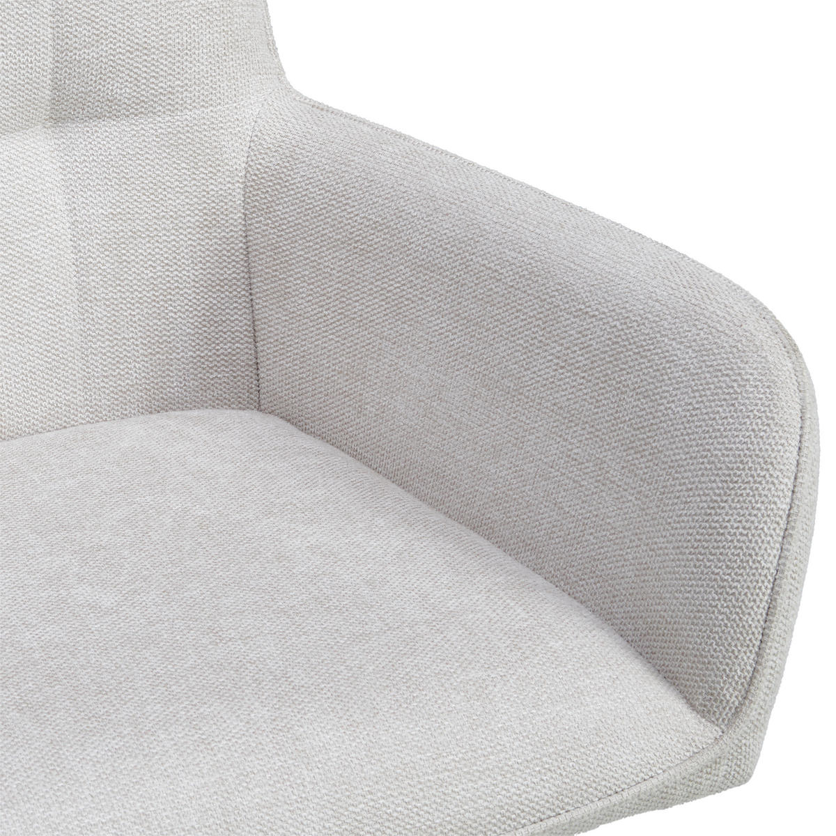 BÁRSZÉK fém, textil fekete, bézs  - bézs/fekete, Modern, textil/fém (55/91.5-113/52cm) - Livetastic