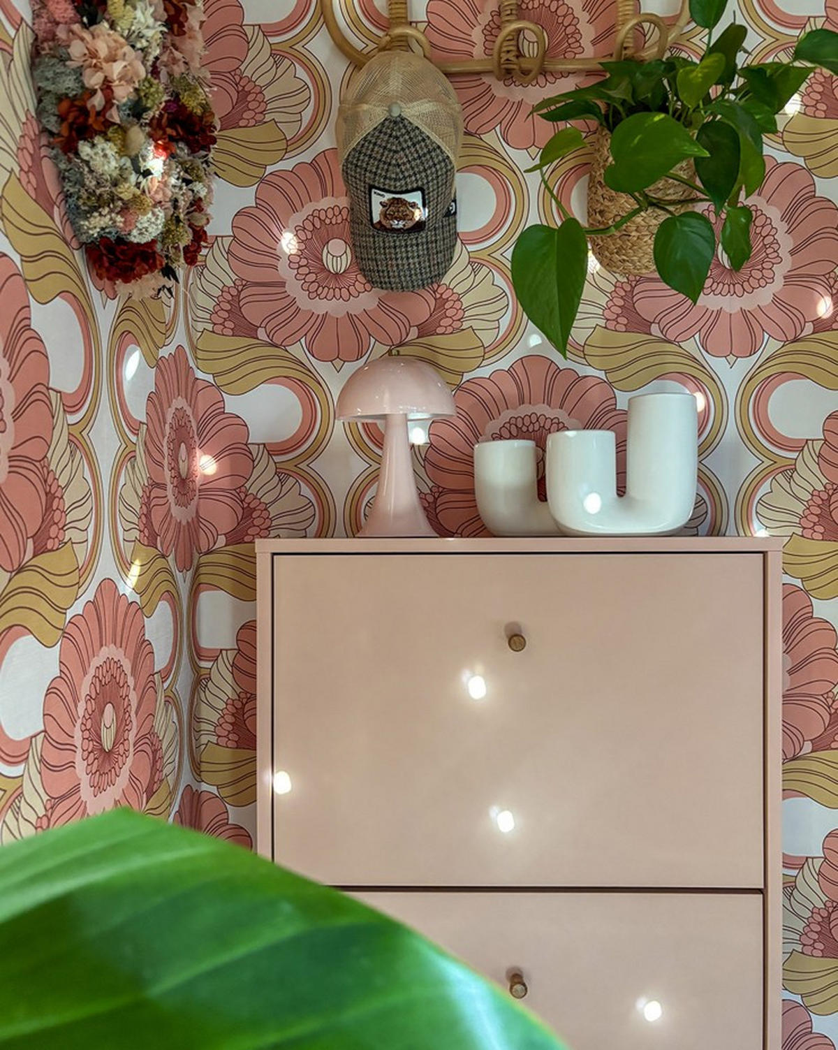 SCHUHKIPPER  in 59,8/131/19,55 cm  - Aprikose, Design, Holz/Holzwerkstoff (59,8/131/19,55cm) - MID.YOU