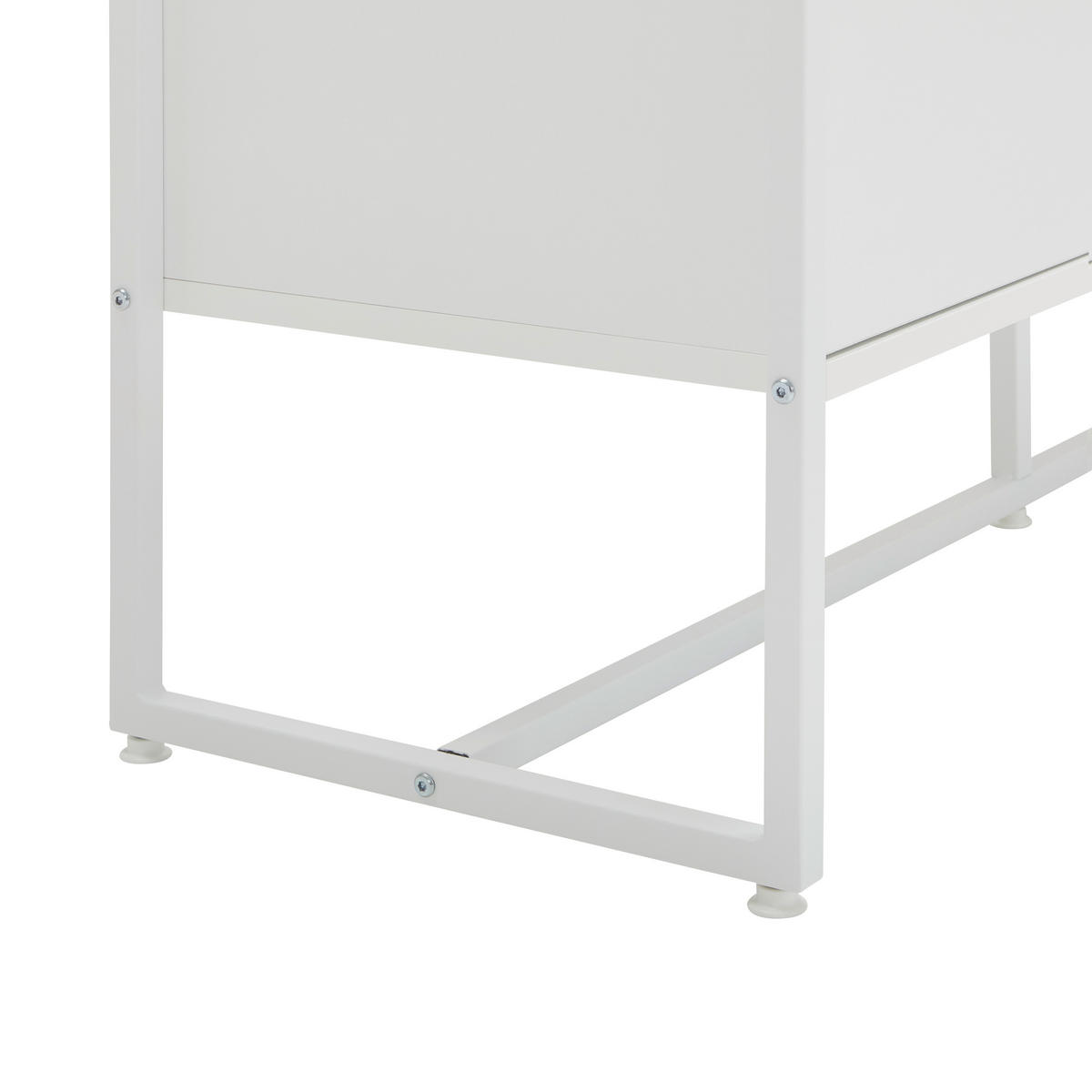 ŠIROKÁ KOMODA, bílá, 180/75/41 cm - bílá, Moderní, kov/kompozitní dřevo (180/75/41cm) - P & B