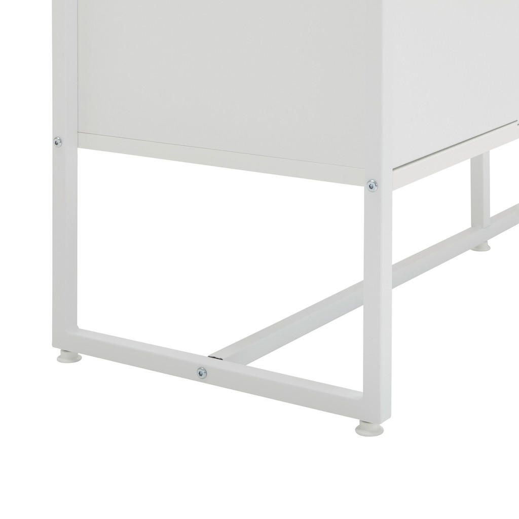 Thumbnail - Novel Sideboard, Weiß, Metall, 3 Fächer, 180x75x41 cm, stehend, Wohnzimmer, Kommoden & Sideboards, Sideboards