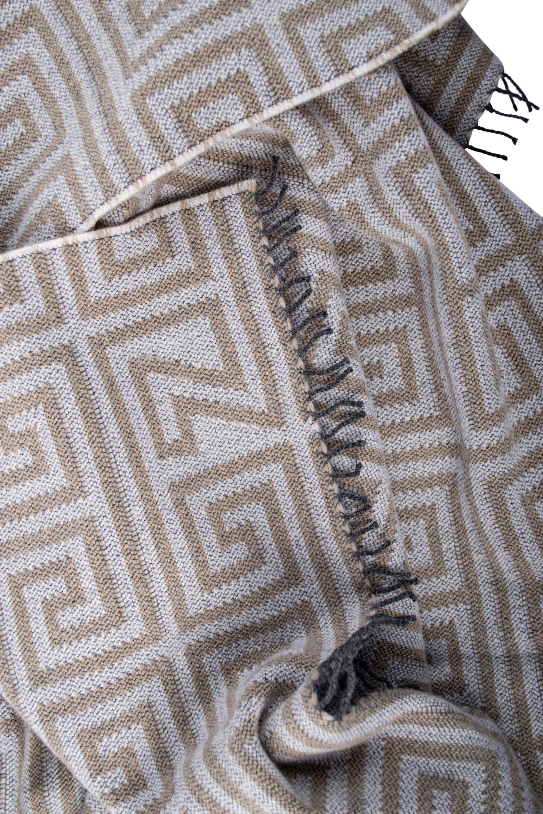 TAGESDECKE Legacy Smoke Legacy 140/190 cm  - Hellbraun/Beige, KONVENTIONELL, Textil (140/190cm) - Zoeppritz