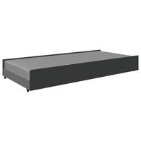 BETTKASTEN Graphitfarben, Weiß  - Graphitfarben/Weiß, KONVENTIONELL, Holzwerkstoff (94/27/199cm) - Boxxx