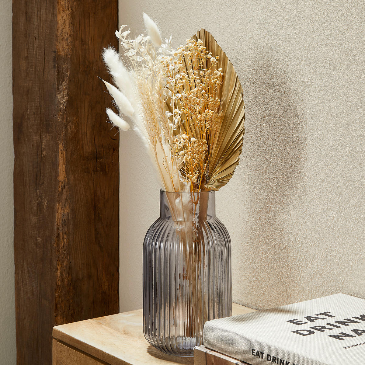 TROCKENBLUMENSTRAUSS - Naturfarben, Basics (35cm)