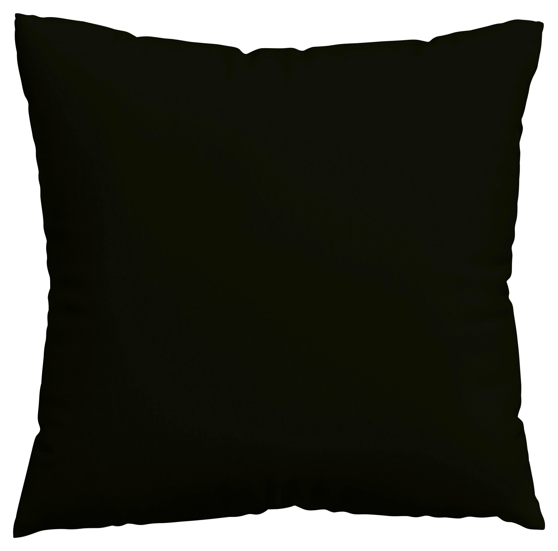 KOPFKISSENBEZUG EASY JERSEY 80/80 cm  - Schwarz, Basics, Textil (80/80cm) - Schlafgut
