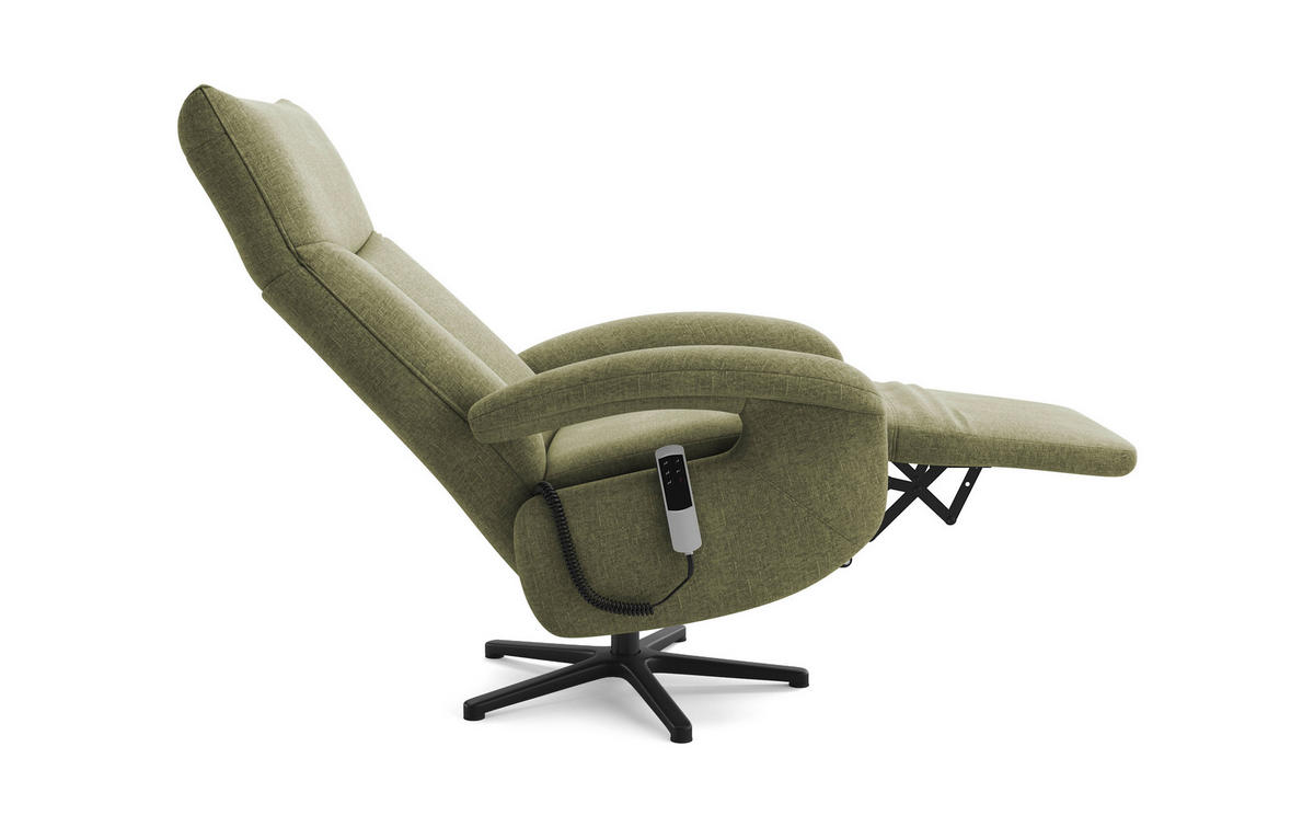 SESSEL in Flachgewebe Hellgrün  - Schwarz/Hellgrün, Konventionell, Textil/Metall (74/112/82cm) - Sit & More