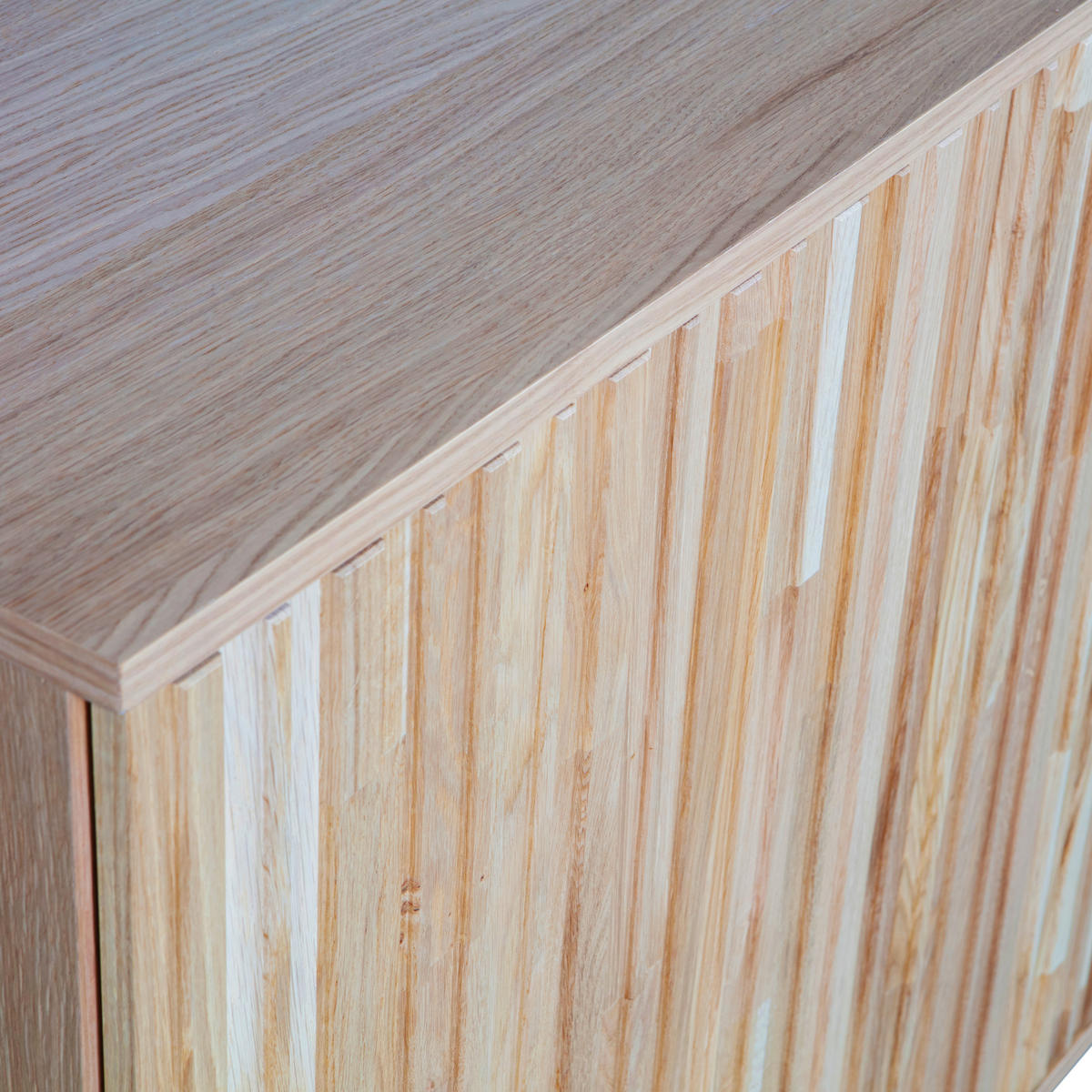SIDEBOARD 200/85/44 cm  - Eichefarben/Schwarz, Design, Holz/Metall (200/85/44cm) - Livetastic