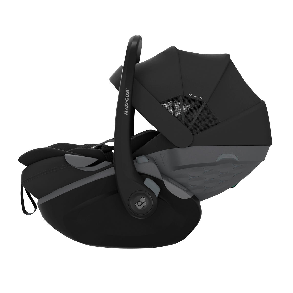 BABYSCHALE Pebble Slide Pro Onyx Black   - Schwarz, Basics, Kunststoff/Textil (44/58/70cm) - Maxi-Cosi